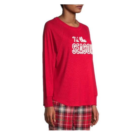 Secret Treasures Women's Season Hacci Pajama Top - Picture 4 of 4